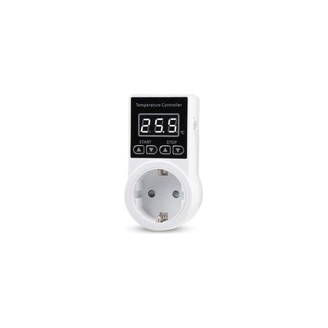 Wasserdichte digitale Thermostatsteckdose – 10-A-Temperaturregler (100–240 V) – ±1 % Genauigkeit für Gewächshäuser und Brutkästen (1/5)