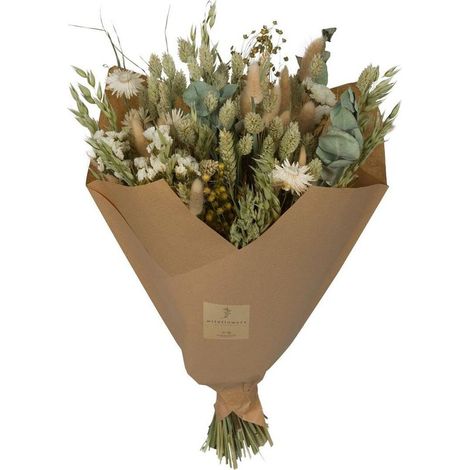 Fleurs séchées - Bouquet classique décoratif - couleurs naturelles - hauteur 60 cm - PANGIVO