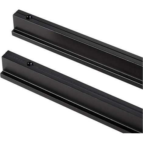 CYRILL – Maniglia per armadio da 2 pezzi Maniglia per armadio in lega di alluminio per mobili Maniglie lunghe Pomelli per guardaroba, Centro foro 320 mm, Nero (1/5)