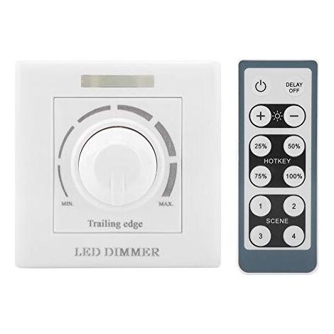 Interruttore dimmer LED, 220V 200W con telecomando a infrarossi Interruttore dimmer LED Interruttore dimmer universale per luci Interruttori a pulsante Interruttore dimmer (1/4)