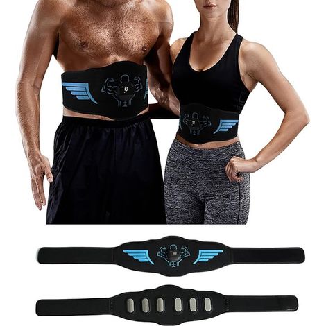 Fortalecedor muscular para los músculos abdominales, banda de entrenamiento abdominal, faja reductora, ejercicios abdominales, dispositivo de fitness inteligente para hombres y mujeres. (1/5)