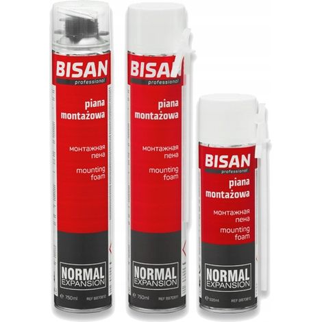 Espuma de montaje bisan standard secado rápido aislamiento térmico (1/2)