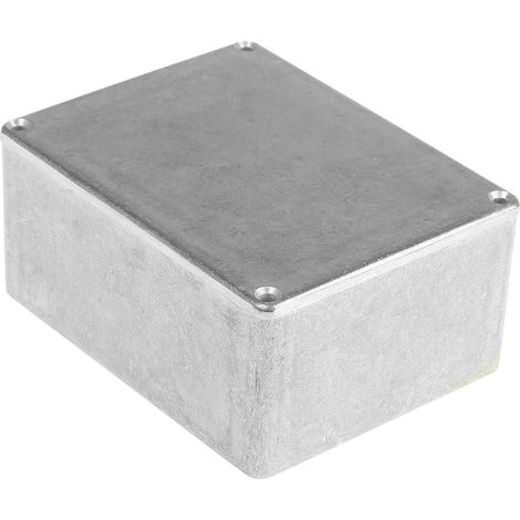 Boîtier RS PRO en Fonte d'aluminium, 114.7 x 89.7 x 55.1mm, Argent IP66, Blindé ( Prix pour 1 ) (1/2)