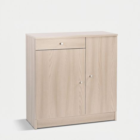 Mehrzweckschrank Utility mit 2 Türen und 1 Schublade, platzsparend - Ulme