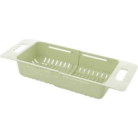 Égouttoir rétractable pour évier, panier de rangement pour bols et légumes, avec longueur ajustable, 100% neuf (1/5)