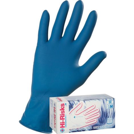 Guanti in Lattice Spessorato ICO Hi-Risk (Conf. 50 Pz) Blue M