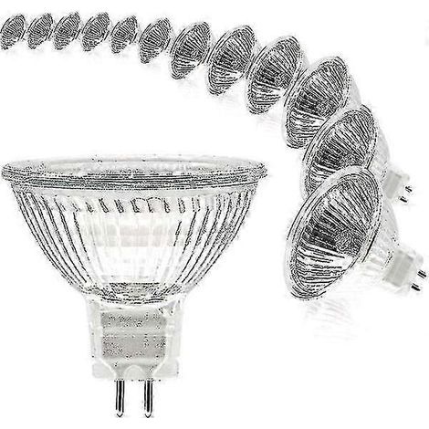 Lot de 12 ampoules halogènes GU5.3 12V 20W dimmables blanc chaud 2700K (1/5)
