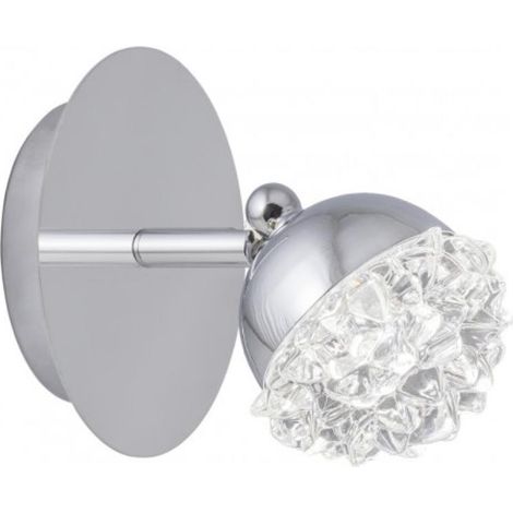 Aplique de pared modelo Azalea acabado cromo 12cm (alto) 12cm(ancho) 7 cm(fondo (1/2)
