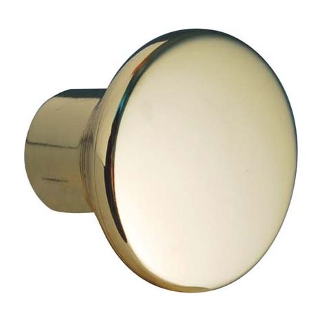 POMOLO ZAMA SFERA PIANA 2401 METALSTYLE - OTTONE LUCIDO MM 24X24- 10 pezzi