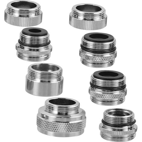 Kit adaptateur de robinet en laiton 8 pièces pour évier, idéal le jardin et la cuisine connexion (1/5)