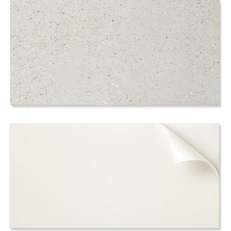 Juego de baldosas de vinilo listas para instalar, con estampado, efecto piedra con part铆culas, 6x60x30 cm