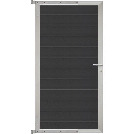ELSKOP-Tor-Komplettset 90 x 173 cm, Füllung anthrazit