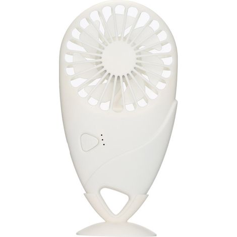 Mini ventilateur de poche portable avec base, format de poche, rechargeable par USB, 3 vitesses réglables, idéal pour les voyages, le bureau et la maison.