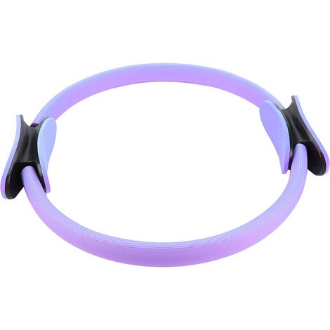 Lot de 1 anneau de yoga Pilates à double prise, 4 couleurs, cercle de résistance pour cuisses et jambes, fitness violet (1/5)