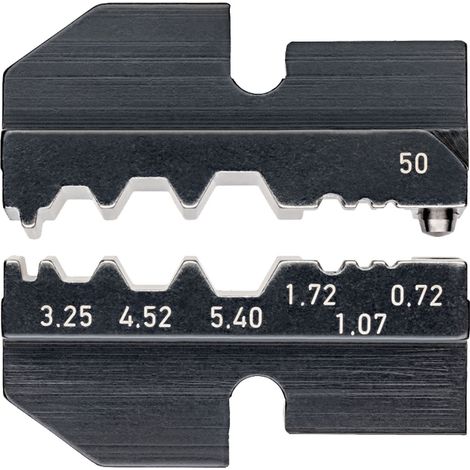 KNIPEX 97 49 50 Matrice di crimpaggio per connettori a spina coassiali/auto-telefono (1/2)