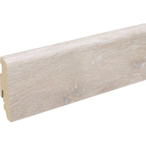 Neuhofer Fußleiste 240 cm 58 x 19 mm Caucasus Sockelleiste (1/3)