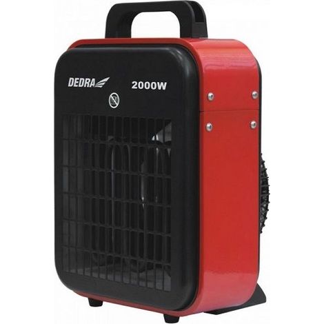 Dedra DED9920B calefactor eléctrico rojo 2 kW compacto (1/2)