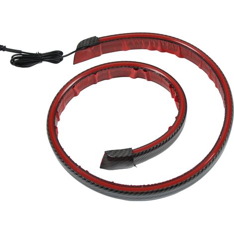 Barre LED de spoiler arrière de toit, feu rouge 12V, 1,28 m, autocollant extérieur pour voiture (1/5)