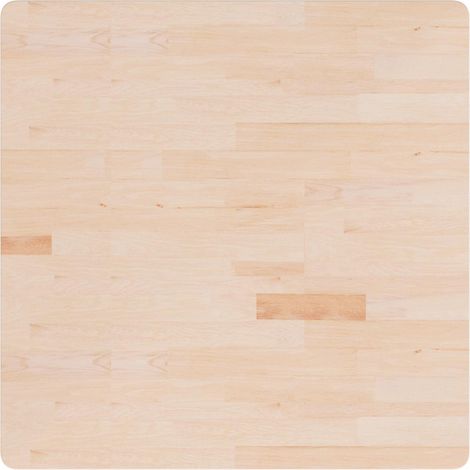 Piano Tavolo Piano Scrivania Quadrato 90x90x2,5 cm Massello Rovere Non Trattato DAS696005 (1/5)