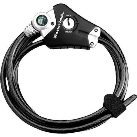 MASTER LOCK Câble antivol breveté ajustable de 30 cm a 1,8 m