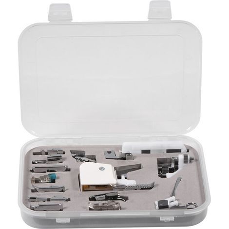 Pied-de-biche multifonctionnel pour Machine à coudre Brother Janome Singer, 15 pièces, Kit d'accessoires (1/5)