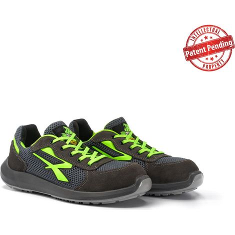Scarpe Antinfortunistiche Estive U Power Gemini S1p Grigio/Verde 39