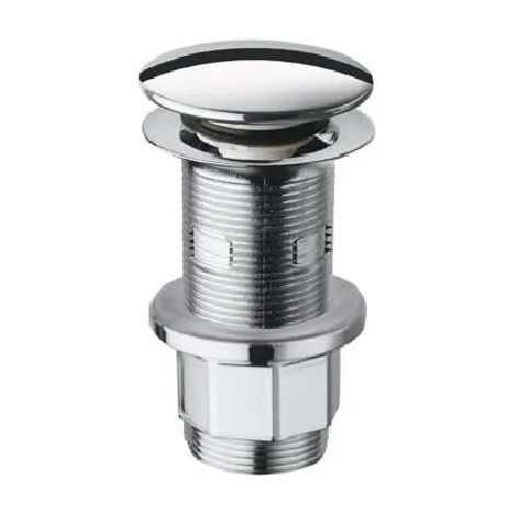 Bonde de subida y bajada en ABS cromado con y sin rebose para tapón cilíndrico (1/3)
