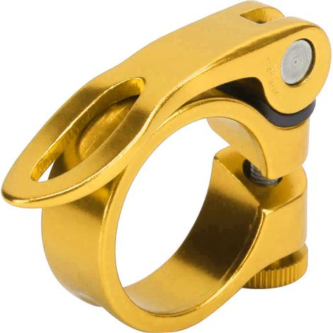 Étrier de selle vélo en alliage léger 34.9mm, mécanisme de serrage rapide pour tige de selle (1/5)