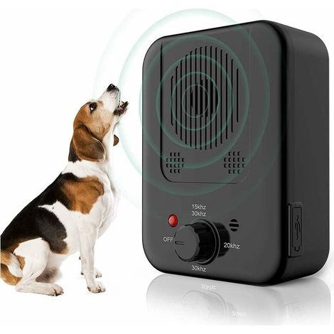 Anti Aboiement Chien Ultrasons Anti aboiement, Automatique Anti-Aboiement Chien Ultrason Dispositif Étanche pour Les Petits et Grands Chiens (1/5)