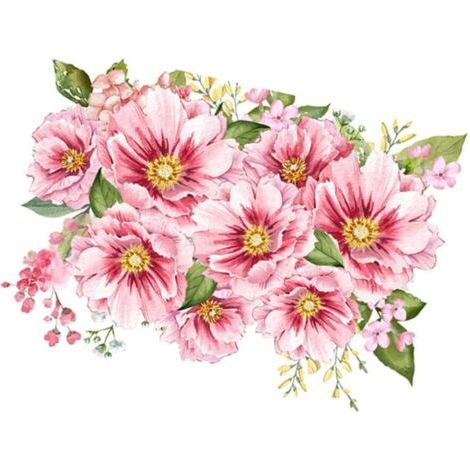 BUNTHAUS Toilettendeckel-Aufkleber mit grünem Blatt-Blumenmuster, Pflanzenblätter, Blumen, Toilettensitzbezug-Aufkleber (1/5)