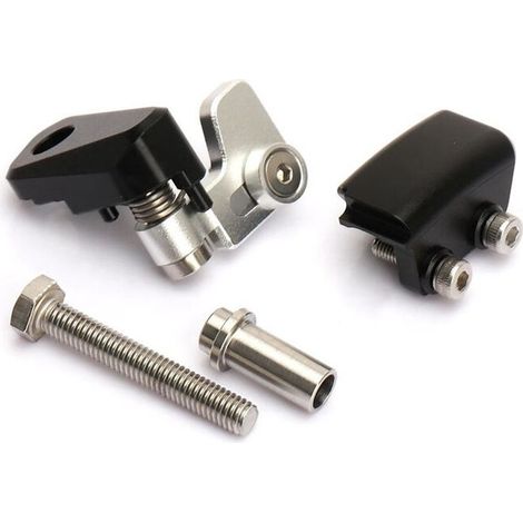 Leve freno, bloccasterzo e staffe interruttore freno per moto XMAX 300 (modelli 2023/2024), nere.