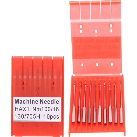 20 aiguilles universelles pour machine à coudre, boîte de rangement incluse, outils de couture ménagers pour tailleur Nm100/16 (1/5)