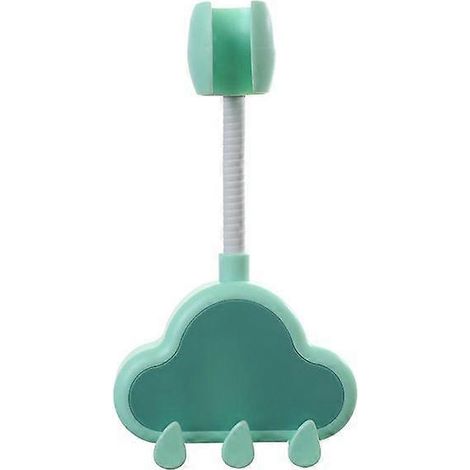 Support mural de douche amovible avec pommeau de douche en forme de nuage à angle réglable et support ajustable pour salle de bain (1/5)