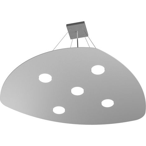 Sospensione Moderna Shape Metallo Grigio 5 Luci Gx53 (1/4)