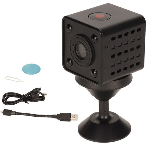 [JAMAIS UTILISÉ]caméra WiFi sans fil, petite caméra vidéo HD pour nounou, Vision nocturne, détection de mouvement, pour la sécurité de la maison (1/4)