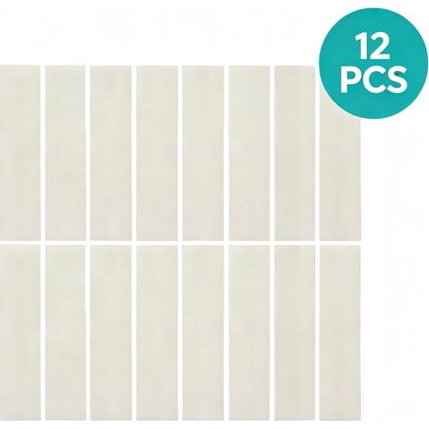 Set di 12 adesivi per piastrelle. Adesivi autoadesivi, resistenti agli schizzi. Piastrelle da parete lucide e autoadesive. Applicazione facile. (1/5)