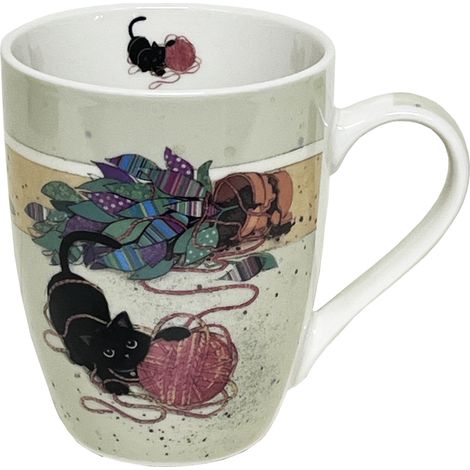 Tasse en porcelaine Chaton pelote 340 ml (1/3)