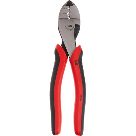 Gardner Bender GS-388 Pince electrique, pince a sertir et couper, prise en main confortable, fil d'aluminium et de cuivre, outil a main, 20,3 cm, rouge (1/5)