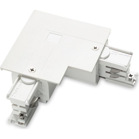 Kit Connettore Da Incasso Destro On-Off Link Alluminio Bianco (1/2)