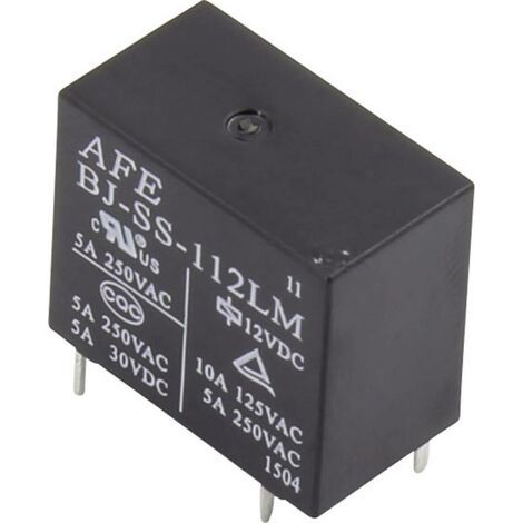 AFE BJ-SS-112LM Relais pour circuits imprimés 12 V/DC 10 A 1 NO (T) 1 pc(s) W738511 (1/3)