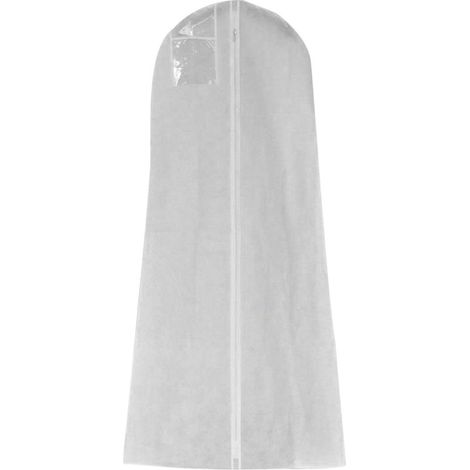 Housse De Protection - Non Tissé - Pour Robe De Mariée Et Robe De Soirée - Respirante Et Zippée - 180 Cm - 1 Pièce (1/5)