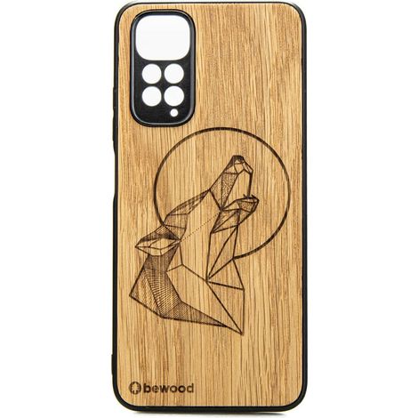 Custodia in legno per Xiaomi Redmi Note 11 / 11S QUERCIA LUPO