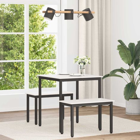 Teenpull – Esstisch Weiß 70 x 70 x 75 cm Massives Kiefernholz (1/5)
