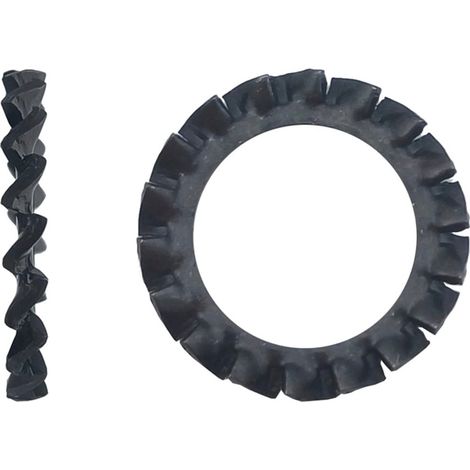 Rondelle éventail à dentures extérieures (AZ) DIN 6798 A brut - 7 mm - BIVI