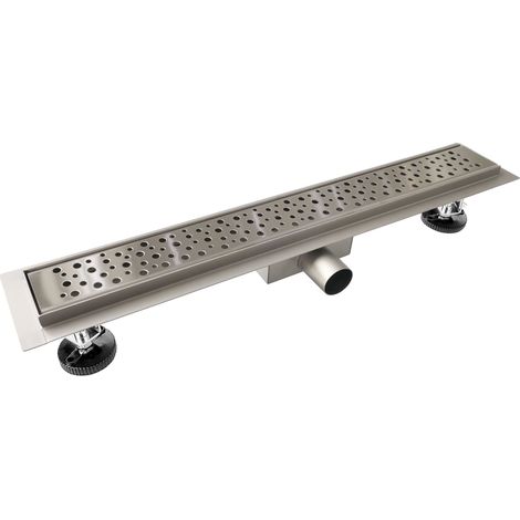 AICA caniveau de douche en acier inoxydable italien,siphon de drainage au sol en carrelage,réglable en hauteur avec désodorisant- Style 3-100 cm