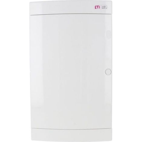 3x12 Aufputz-Multimedia-Verteilerkasten mit Abdeckplatte und Steckdose / IP 40 400V AC / ECT36PO media 001101303