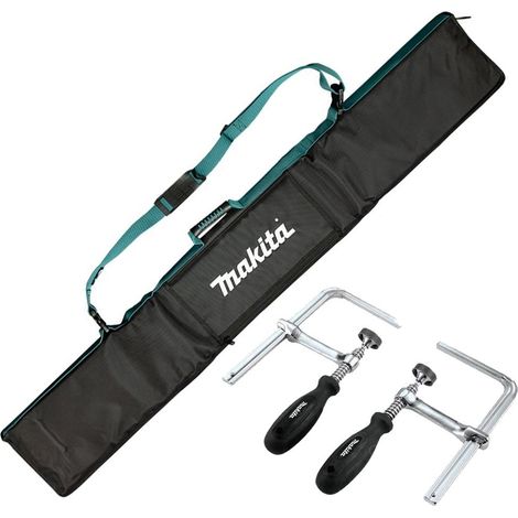Makita E-05664 Guide Rail Bag Strap System for 1.4 1.5m Rail + 2x194385-5 Clamps