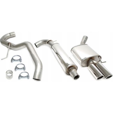 Impianto di scarico sportivo CATBACK SKODA OCTAVIA II 2004 -2013, VW JETTA III (1/4)