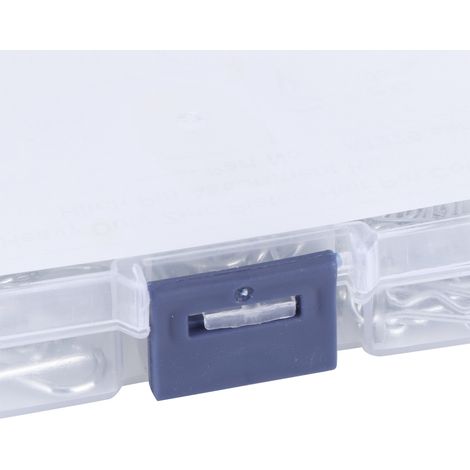 100 Pièces Goupilles R pour Tracteur avec Boîte de Rangement en Plastique - Kit d'Assortiment d'Attaches et de Clips (1/5)