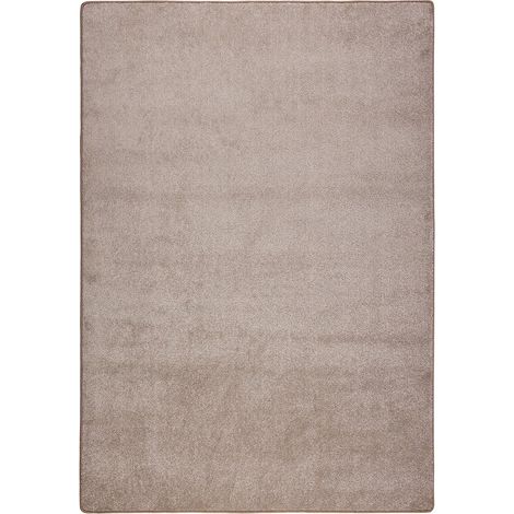 Teppich-Läufer auf Maß gekettelt Sinfonie hellbraun 80 x 150 cm